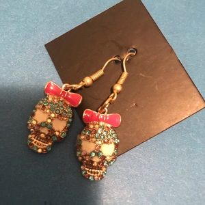Sugar skull earrings